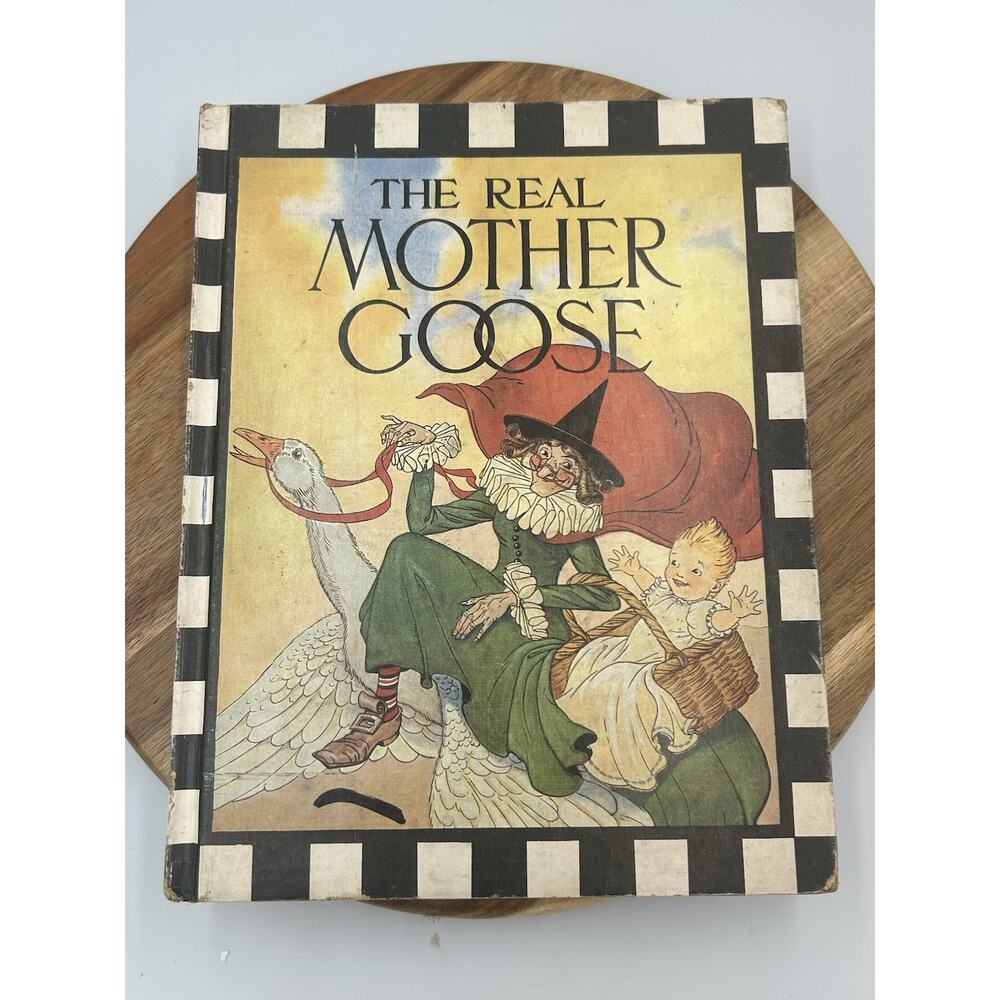 The Real Mother Goose Rand McNally Children's Book 1971 Vintage Bedtime Stories
